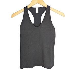 NWT OFFLINE Aerie Real Me Racerback Tank Top Sz M True Black Athletic Padded